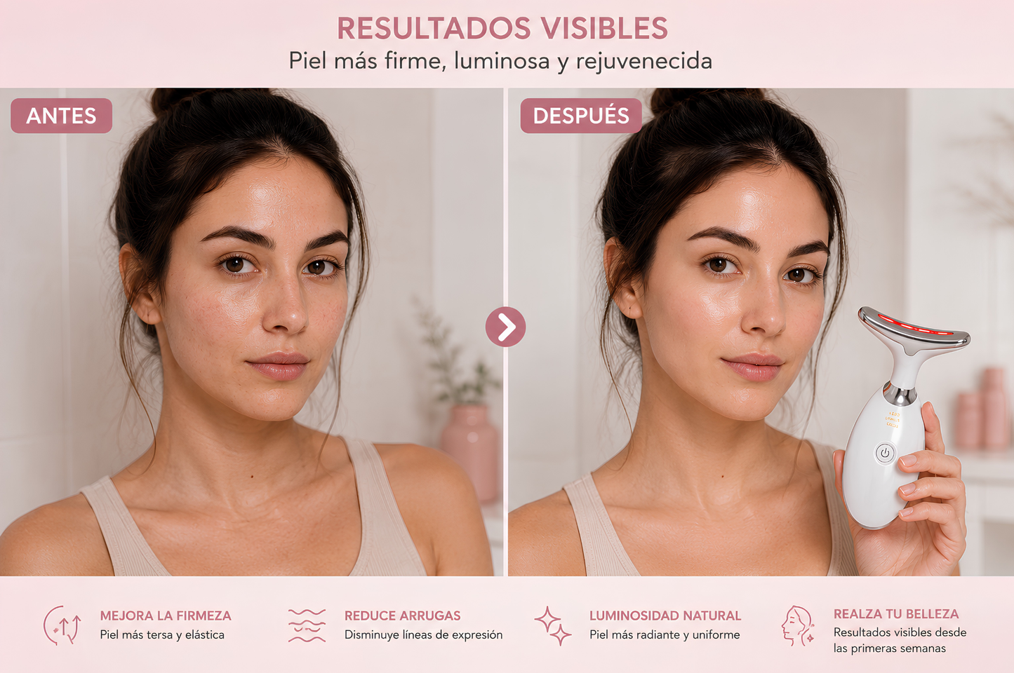 Masajeador Facial LED 7 en 1